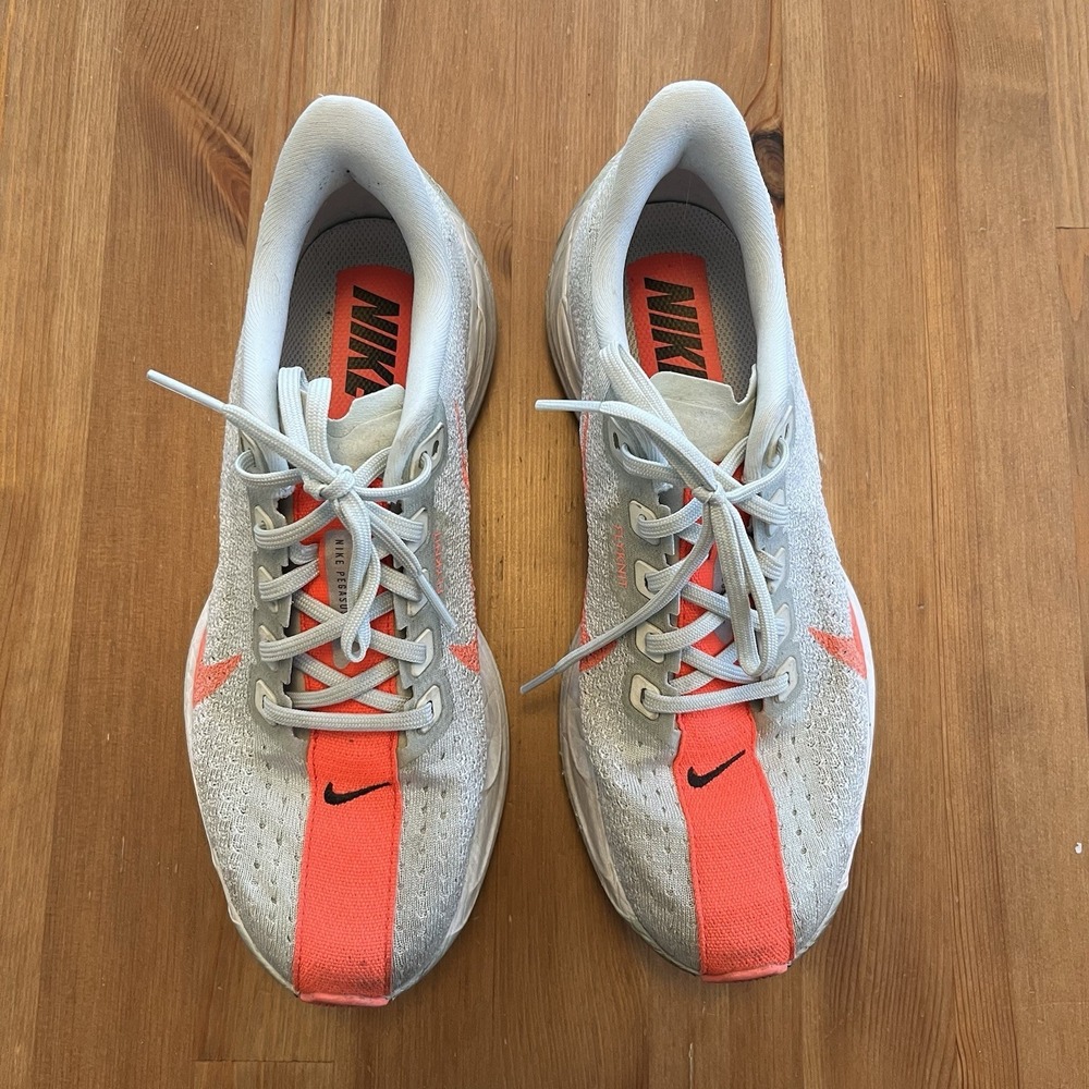 Nike Pegasus Plus 'Barely Grey/Hot Punch' Men's Size 6.5/Womens 8 FQ7262-001 - Picture 6 of 14